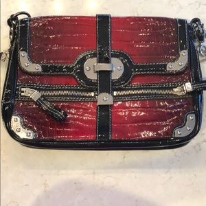 Beautiful Rafe zippered purse with chain strap.